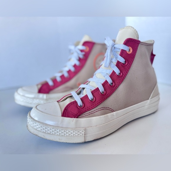 Converse All-Star Chuck 70 Hi Colorblock Rhubarb Pie Sneaker Shoes Size 7.5 - Picture 5 of 11